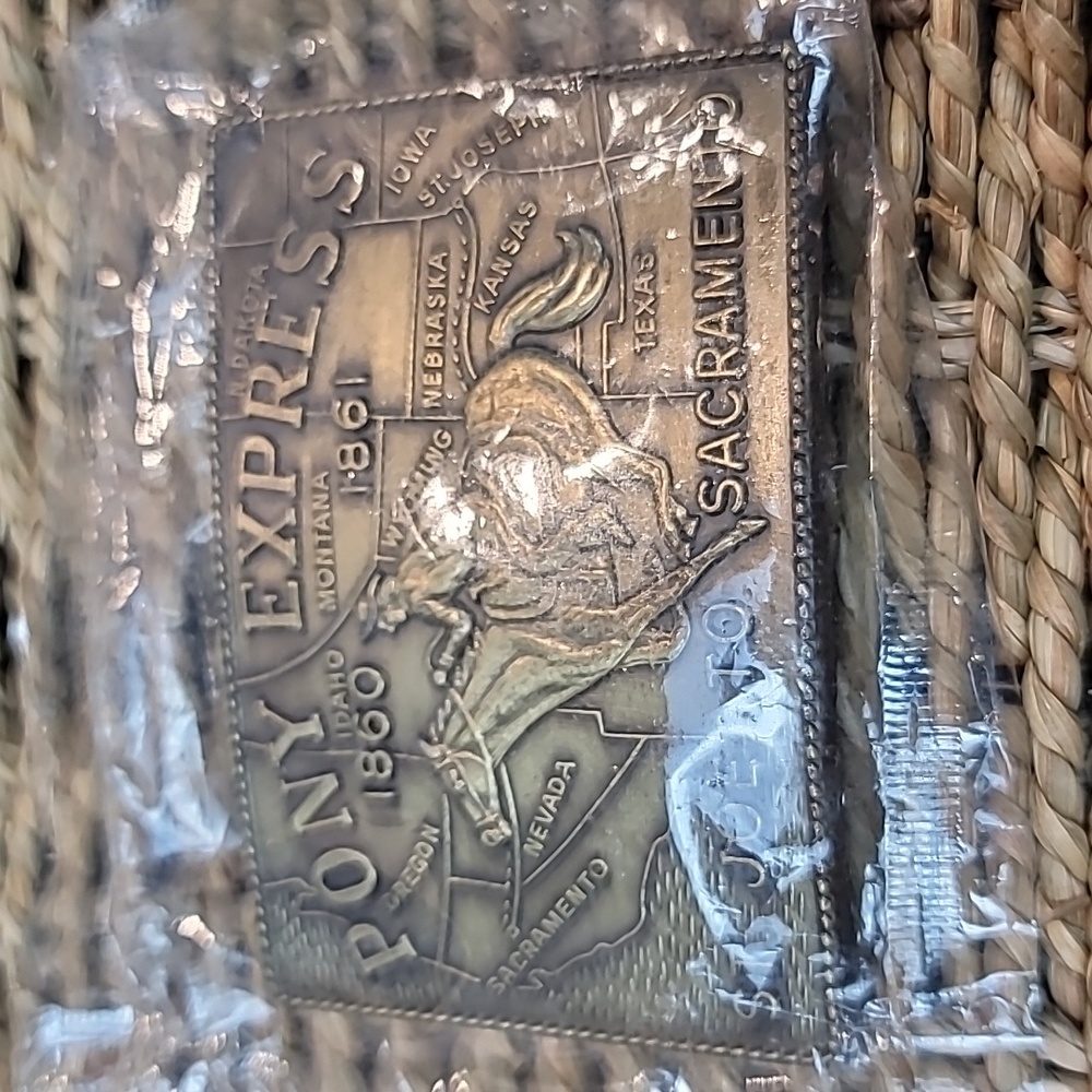 Pony Express St Joe to Sacramento belt buckle